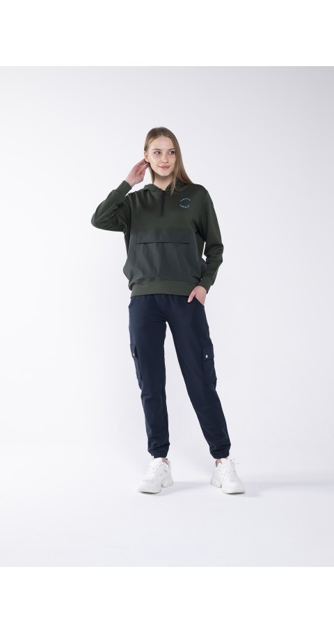 ZOYA HOODIE SWEAT HAKİ