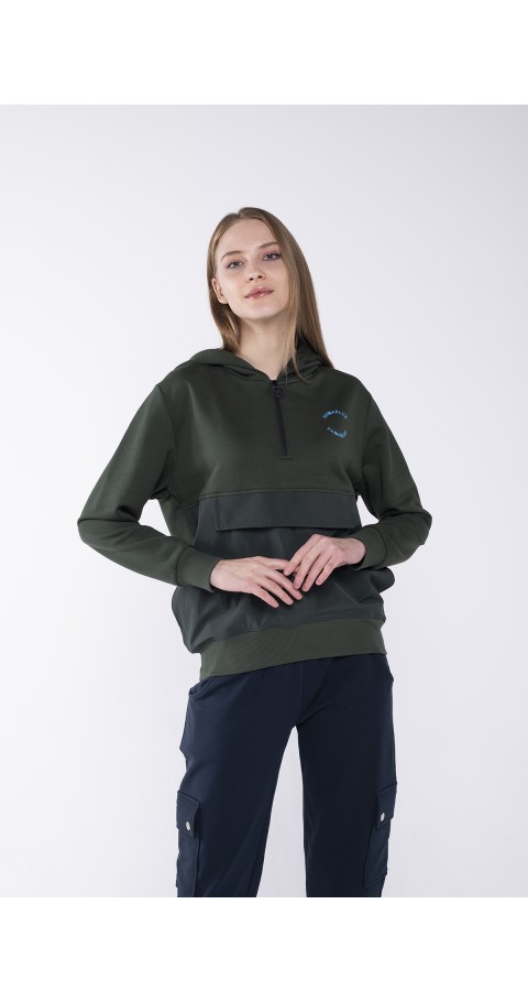 ZOYA HOODIE SWEAT HAKİ